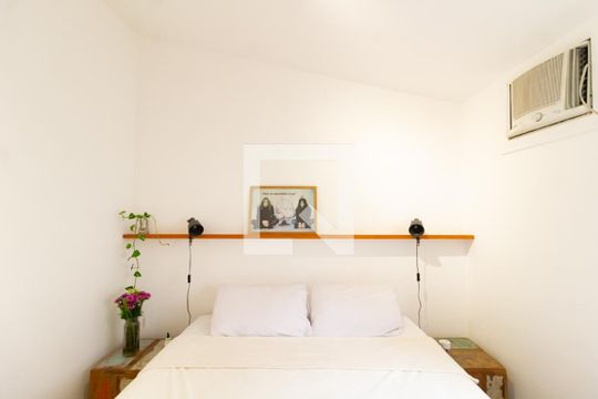 Detalhe do quarto de casa de condomínio para alugar com 1 quarto, 40m² em Gávea, Rio de Janeiro
