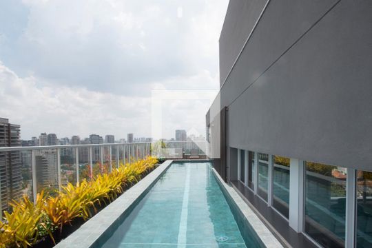 Área comum - Piscina de kitnet/studio à venda com 1 quarto, 26m² em Indianópolis, São Paulo