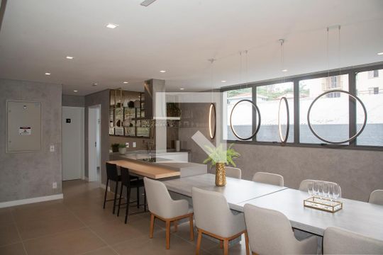 Área comum - Espaço Gourmet de kitnet/studio à venda com 1 quarto, 26m² em Indianópolis, São Paulo