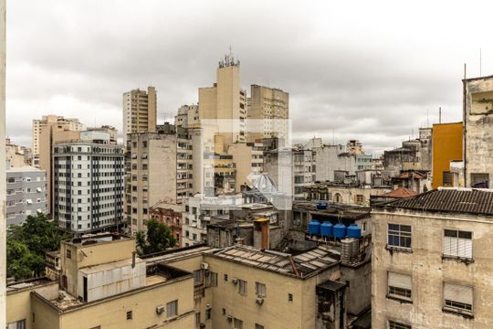 Vista da Sala de apartamento à venda com 1 quarto, 50m² em Campos Elíseos, São Paulo