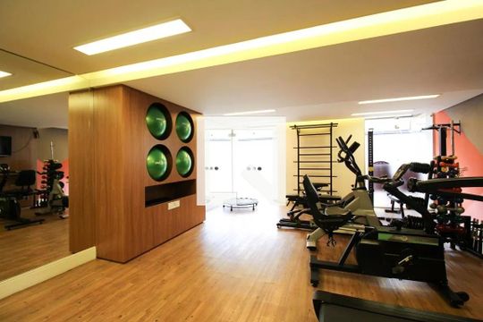 Área comum - Academia de apartamento para alugar com 1 quarto, 97m² em Santo Amaro, São Paulo