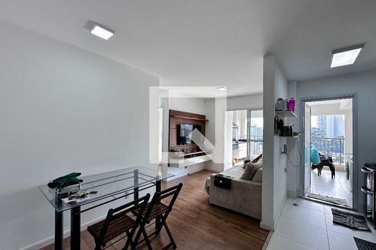 Sala de apartamento à venda com 2 quartos, 70m² em Jardim Caravelas, São Paulo