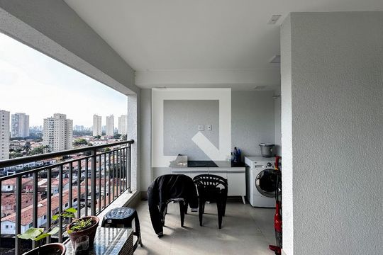 Varanda de apartamento à venda com 2 quartos, 70m² em Jardim Caravelas, São Paulo