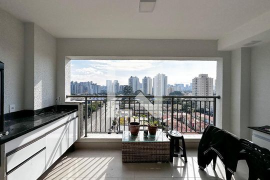 Varanda de apartamento à venda com 2 quartos, 70m² em Jardim Caravelas, São Paulo