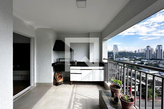 Varanda de apartamento à venda com 2 quartos, 70m² em Jardim Caravelas, São Paulo