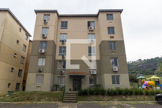 Fachada do bloco de apartamento à venda com 2 quartos, 44m² em Morro Santana, Porto Alegre