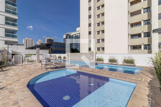 Área comum - Piscina de apartamento para alugar com 1 quarto, 47m² em Jardim Santo Amaro, São Paulo