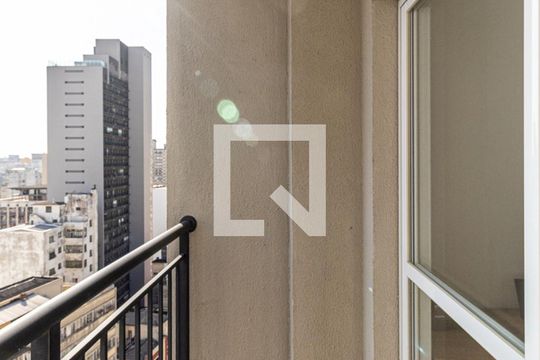 Varanda de apartamento à venda com 1 quarto, 28m² em República, São Paulo