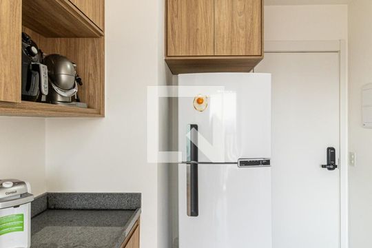 Cozinha - Churrasqueira de apartamento à venda com 1 quarto, 28m² em República, São Paulo