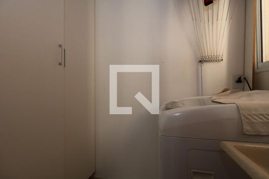 Área de Serviço de apartamento à venda com 2 quartos, 55m² em Vila Humaitá, Santo André