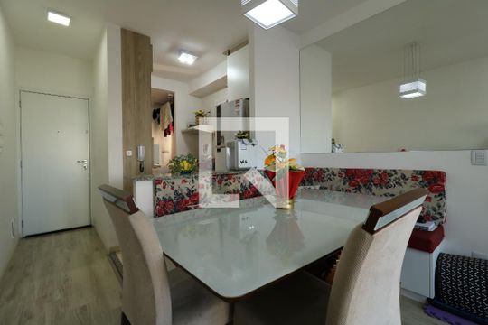 Sala de Jantar de apartamento à venda com 2 quartos, 55m² em Vila Humaitá, Santo André