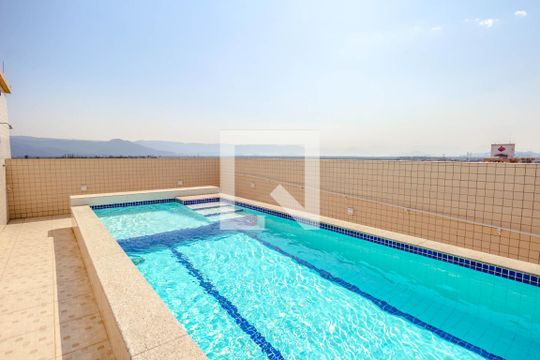 Área comum - Piscina de apartamento para alugar com 1 quarto, 39m² em Aviação, Praia Grande