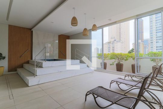 Área comum - Spa de apartamento para alugar com 1 quarto, 49m² em Campo Belo, São Paulo