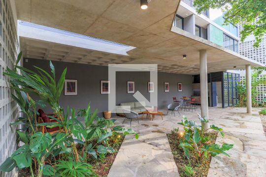 Área comum de apartamento para alugar com 1 quarto, 36m² em Brooklin Paulista, São Paulo