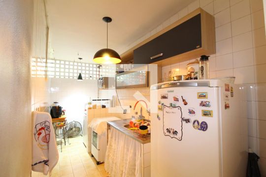 Cozinha de apartamento à venda com 2 quartos, 50m² em Jacarepaguá, Rio de Janeiro