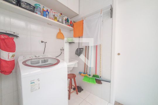 Área de Serviço de apartamento para alugar com 3 quartos, 113m² em Loteamento Joao Batista Juliao, Guarujá