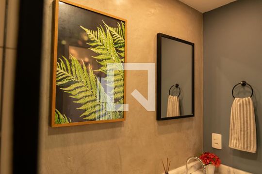 Banheiro de apartamento para alugar com 1 quarto, 32m² em Perdizes, São Paulo