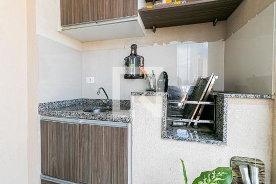 Varanda Gourmet de apartamento à venda com 3 quartos, 73m² em Parque São Jorge, São Paulo