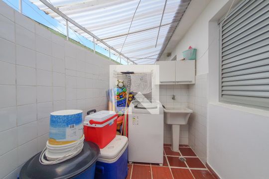 Área de Serviço de casa de condomínio para alugar com 3 quartos, 90m² em Loteamento João Batista Julião, Guarujá