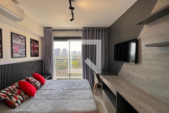Kitnet/Studio para alugar com 1 quarto, 24m² em Brooklin Paulista, São Paulo