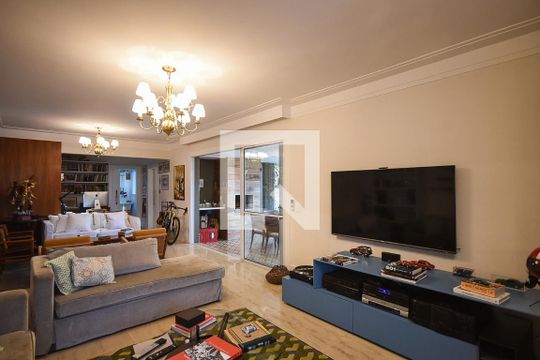 Sala de apartamento para alugar com 3 quartos, 168m² em Vila Andrade, São Paulo