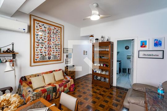 Sala de apartamento à venda com 3 quartos, 83m² em Botafogo, Rio de Janeiro