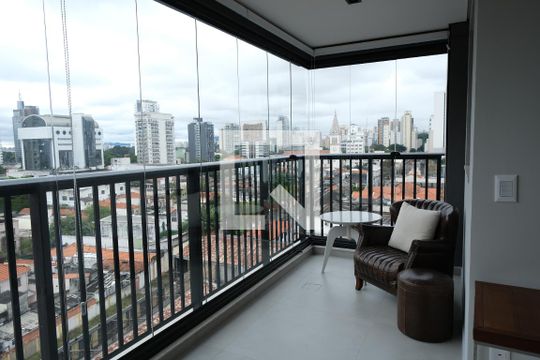Varanda da Sala de apartamento para alugar com 1 quarto, 48m² em Pinheiros, São Paulo