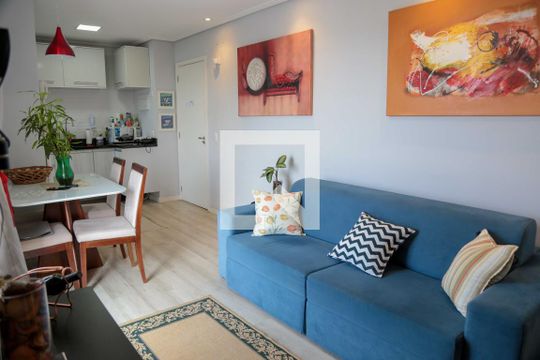 Sala de apartamento à venda com 1 quarto, 46m² em Jaguaribe, Osasco