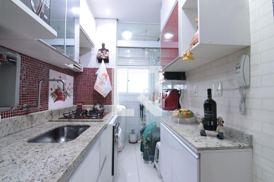 Cozinha de apartamento à venda com 2 quartos, 50m² em Jardim Jaú (Zona Leste), São Paulo