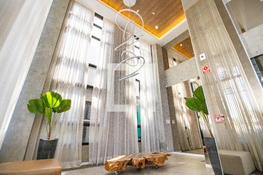 Área comum- Hall de entrada de kitnet/studio à venda com 1 quarto, 34m² em Indianópolis, São Paulo