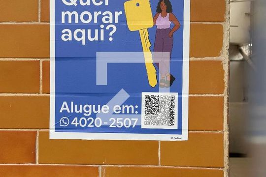 Placa de casa para alugar com 1 quarto, 20m² em Vila Brasilina, São Paulo