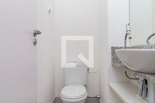 Lavabo de apartamento à venda com 1 quarto, 43m² em Campo Belo, São Paulo