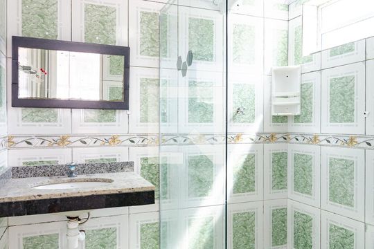 Banheiro Social de casa para alugar com 2 quartos, 40m² em Americanópolis, São Paulo