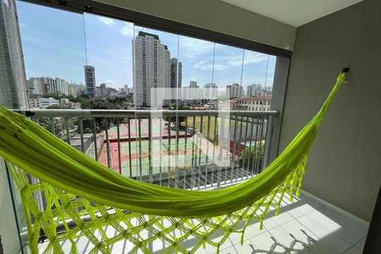 Varanda  de kitnet/studio à venda com 1 quarto, 34m² em Vila Clementino, São Paulo