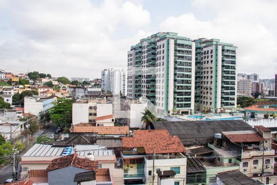 Área de Serviço - Janela de apartamento à venda com 3 quartos, 80m² em Méier, Rio de Janeiro