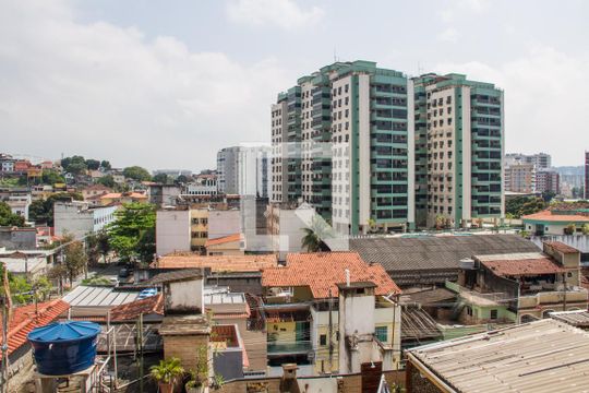 Área de Serviço - Janela de apartamento à venda com 3 quartos, 80m² em Méier, Rio de Janeiro