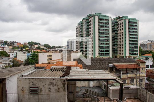 Varanda da Sala - Vista de apartamento à venda com 3 quartos, 76m² em Méier, Rio de Janeiro