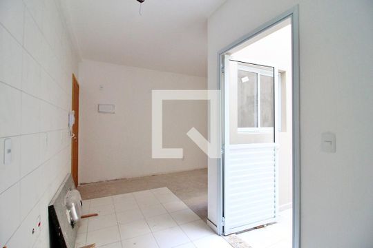 Sala/Cozinha de apartamento à venda com 2 quartos, 42m² em Vila Príncipe de Gales, Santo André