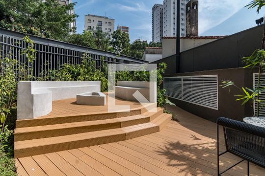 Área comum de kitnet/studio à venda com 1 quarto, 28m² em Jardim das Bandeiras, São Paulo