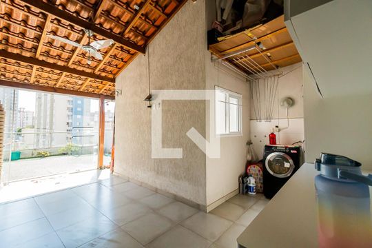 Cobertura e Área de Serviço de apartamento à venda com 2 quartos, 90m² em Centro, Santo André