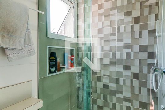 Banheiro da Suíte de apartamento à venda com 2 quartos, 90m² em Centro, Santo André