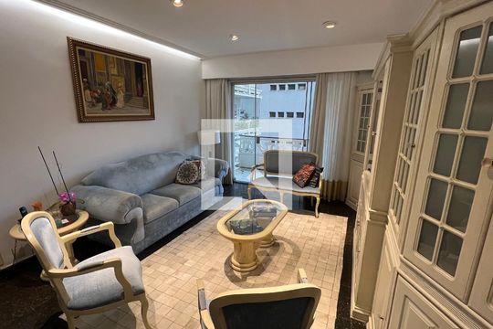 Sala de tv de apartamento à venda com 3 quartos, 170m² em Cerqueira César, São Paulo