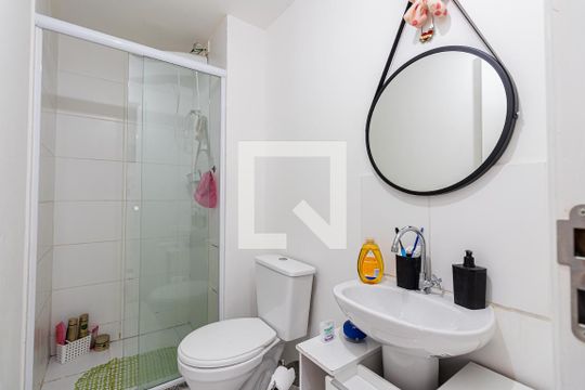 Banheiro de apartamento à venda com 2 quartos, 36m² em Cidade Mãe do Céu, São Paulo