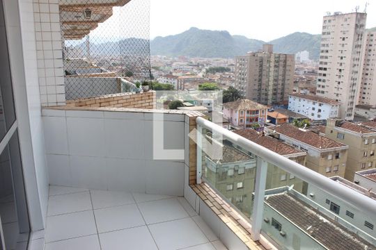 Sacada de apartamento para alugar com 1 quarto, 57m² em Centro, São Vicente