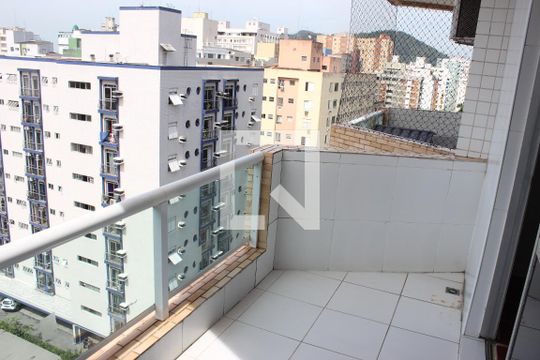 Sacada de apartamento para alugar com 1 quarto, 57m² em Centro, São Vicente