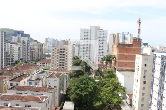 Vista da Sacada de apartamento para alugar com 1 quarto, 57m² em Centro, São Vicente
