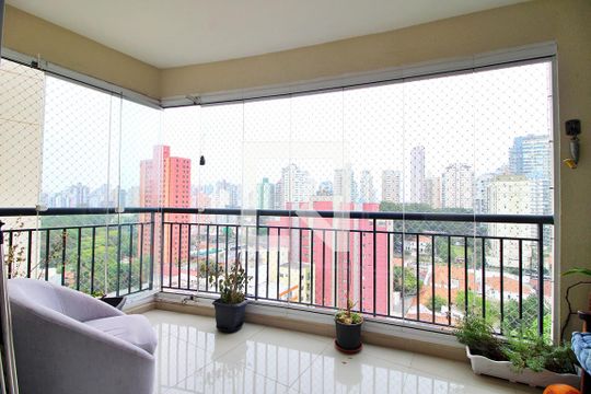 Varanda da Sala de apartamento à venda com 3 quartos, 118m² em Jardim, Santo André