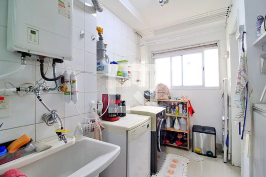 Área de Serviço de apartamento à venda com 3 quartos, 118m² em Jardim, Santo André