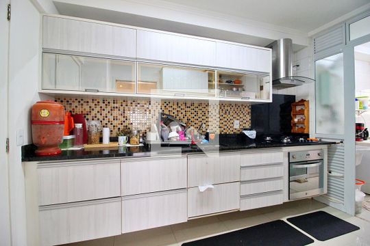 Cozinha de apartamento à venda com 3 quartos, 118m² em Jardim, Santo André