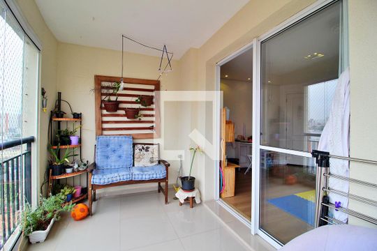 Varanda da Sala de apartamento à venda com 3 quartos, 118m² em Jardim, Santo André